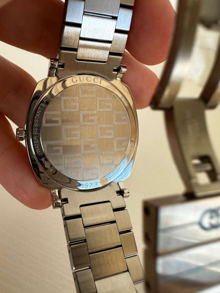 Gucci Grip – Oceľ / Modrá Superluminova