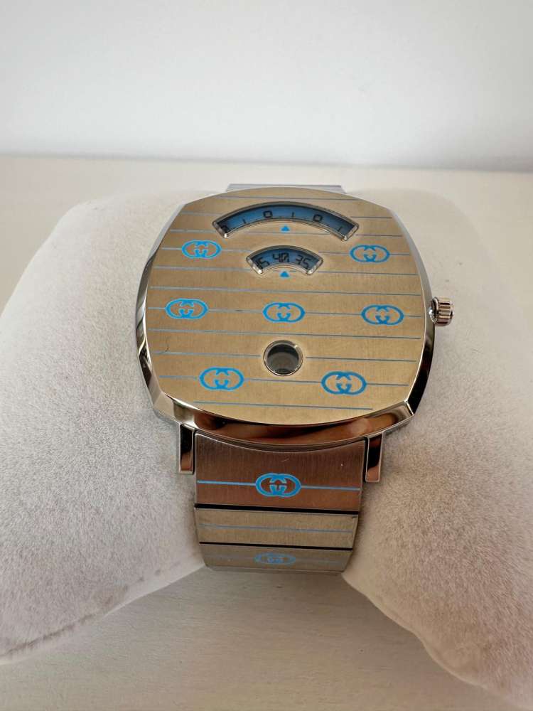 Gucci Grip – Oceľ / Modrá Superluminova