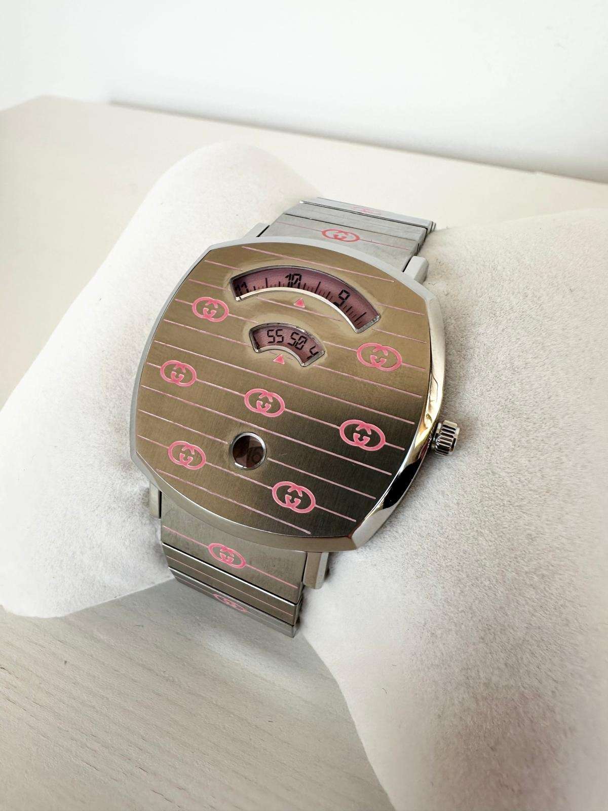 Gucci Grip – Oceľ / Ružová Superluminova