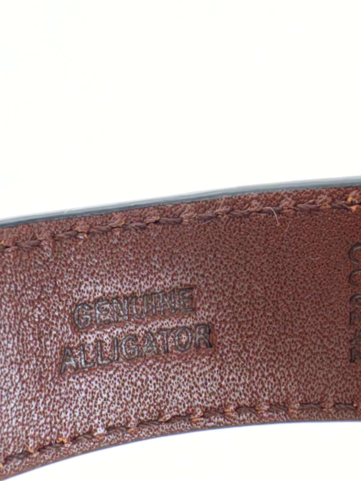 Gucci Grip – 38mm Oceľ / Hnedý Aligátor