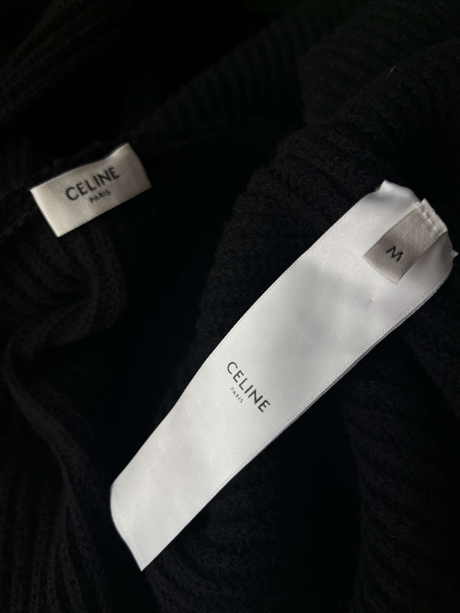 Celine  Giacche Black - hooded cardigan in wool