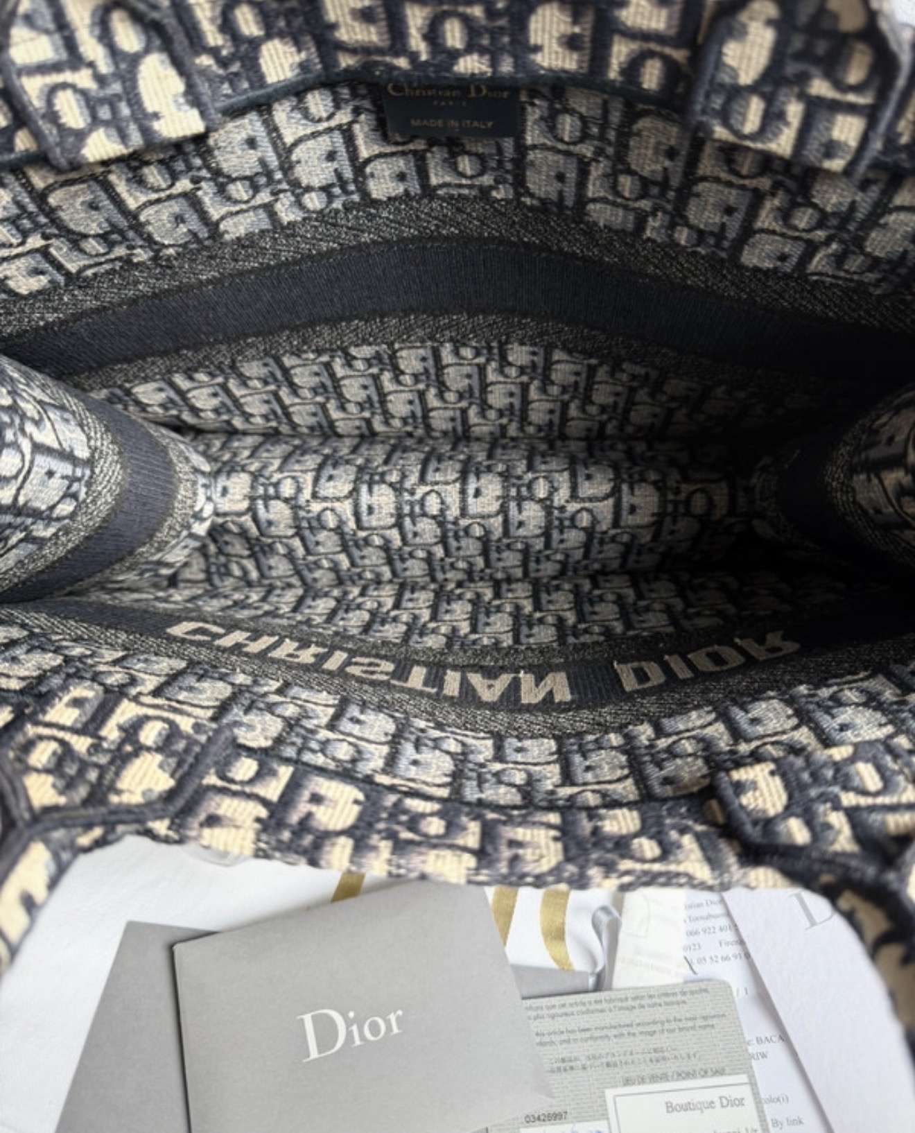 Dior tote bag