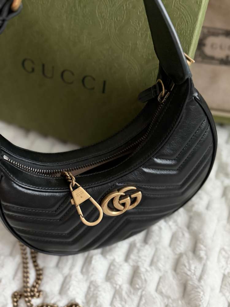 Gucci Marmont Half-Moon Bag