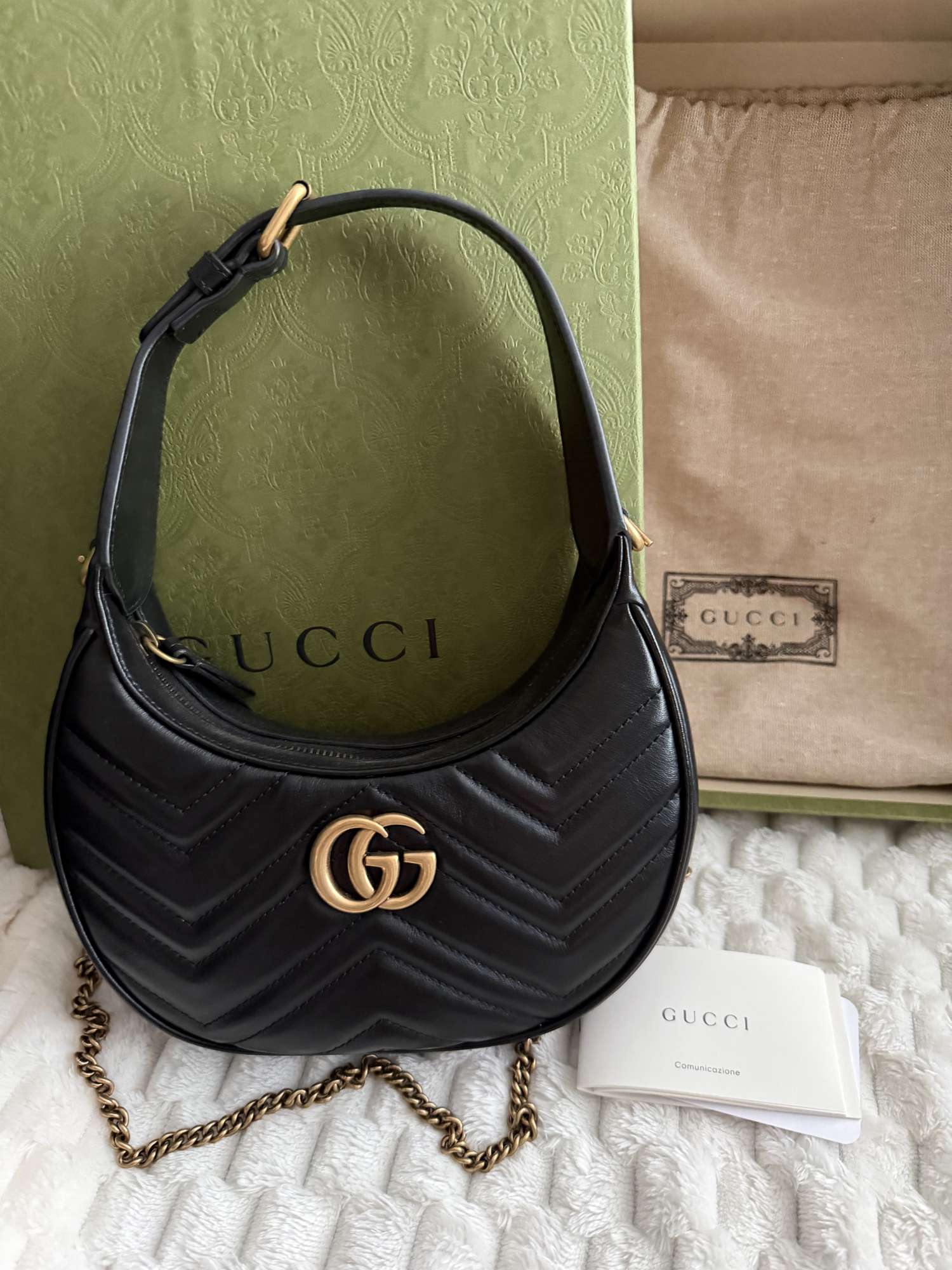 Gucci Marmont Half-Moon Bag