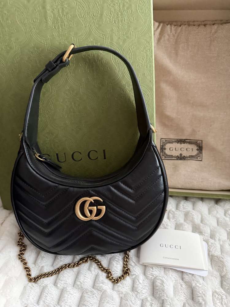 Gucci Marmont Half-Moon Bag