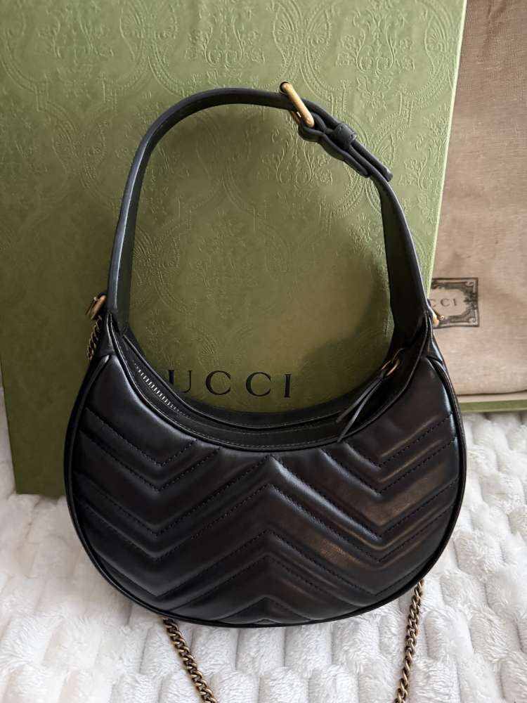 Gucci Marmont Half-Moon Bag