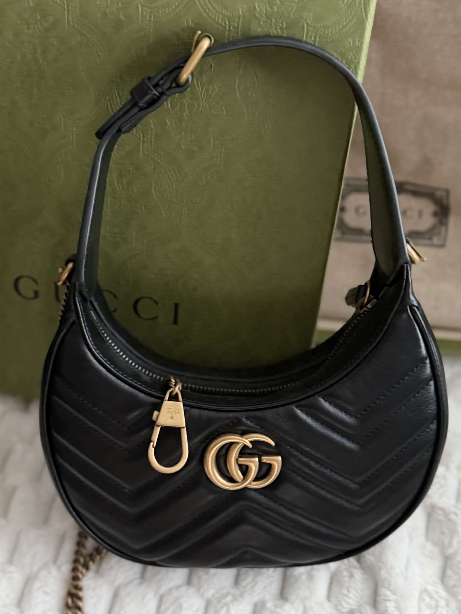 Gucci Marmont Half-Moon Bag