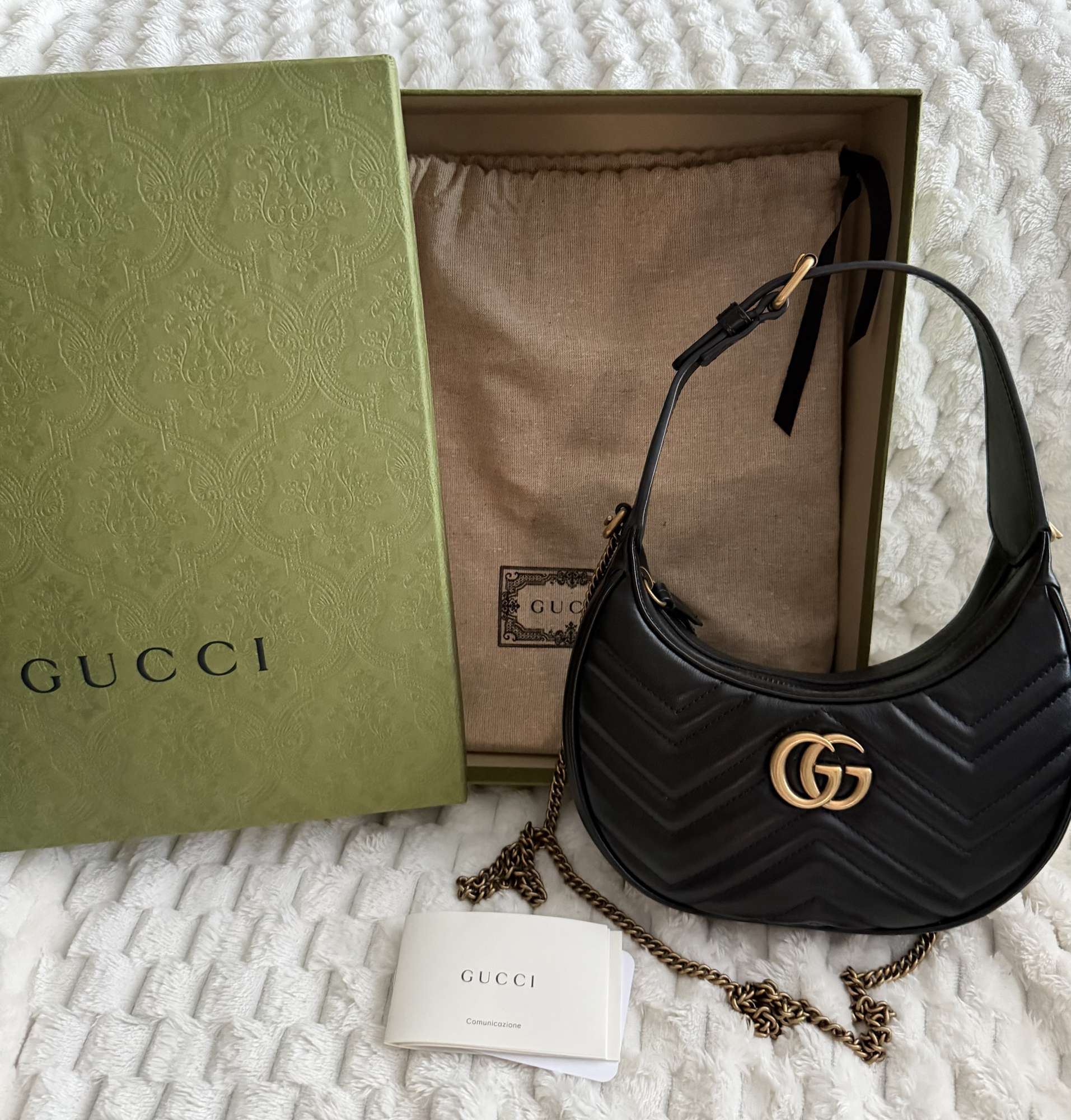 Gucci Marmont Half-Moon Bag