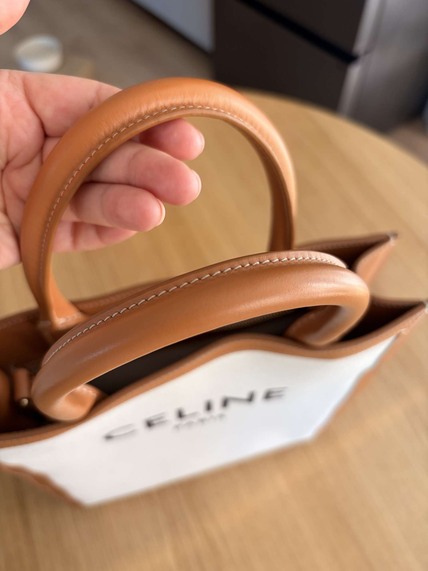 Celine cabas vertical tote