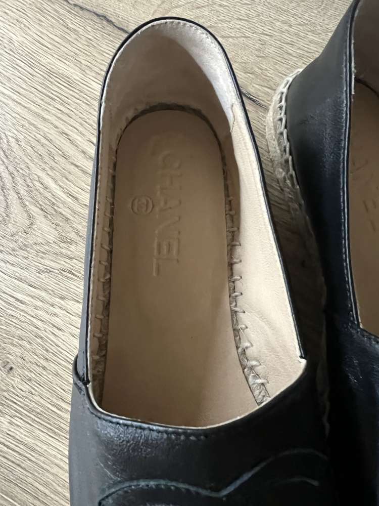 Čierne chanel espadrilky