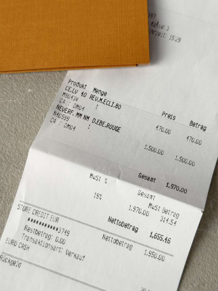 LOUIS VUITTON Neverfull MM Damier Ebene Cherry kabelka taška