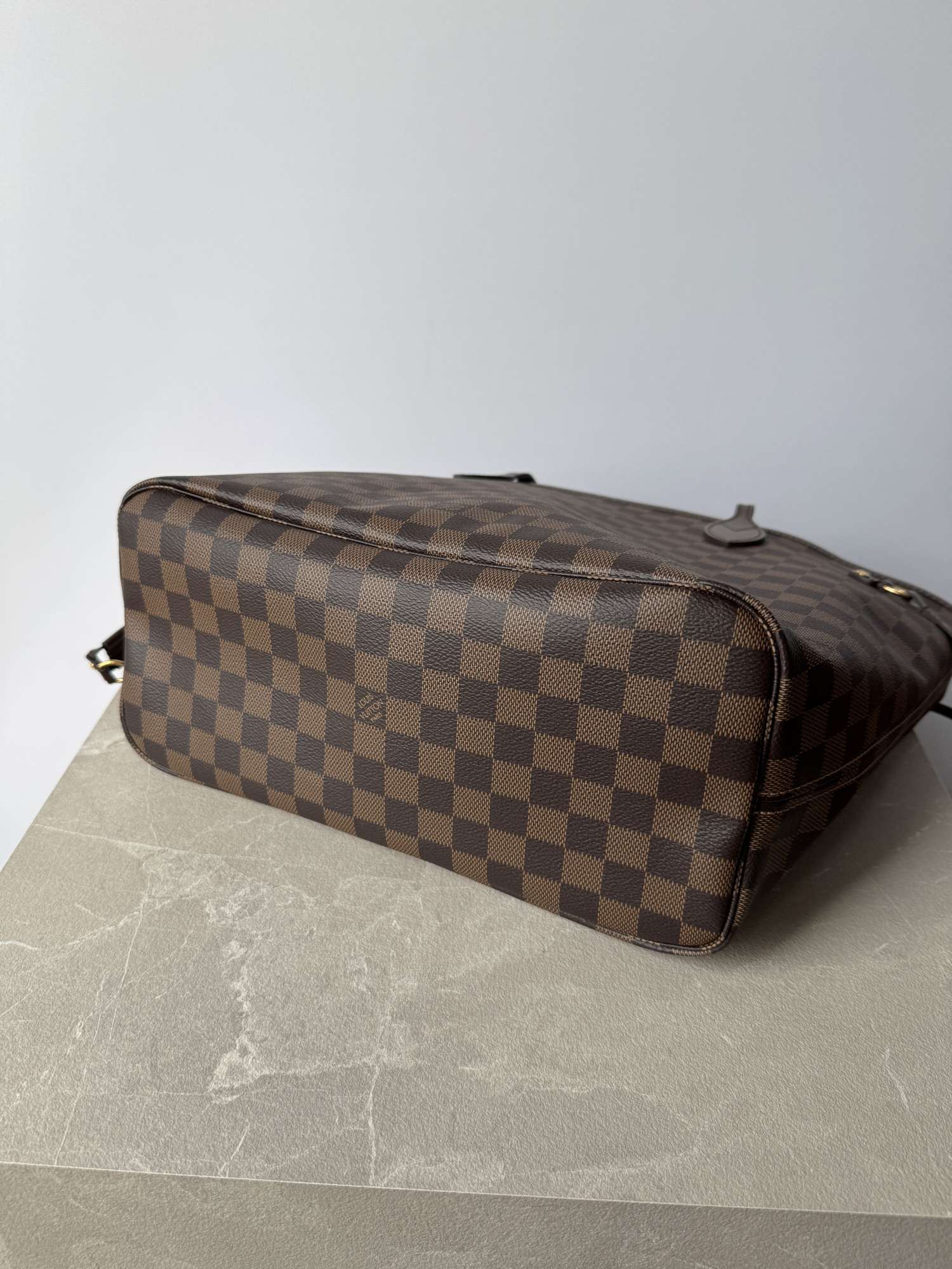 LOUIS VUITTON Neverfull MM Damier Ebene Cherry kabelka taška