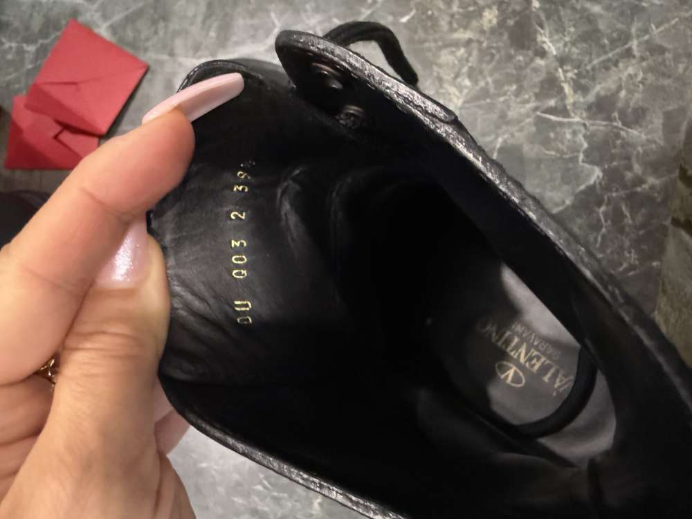 Valentino Logo 35mm combat boots