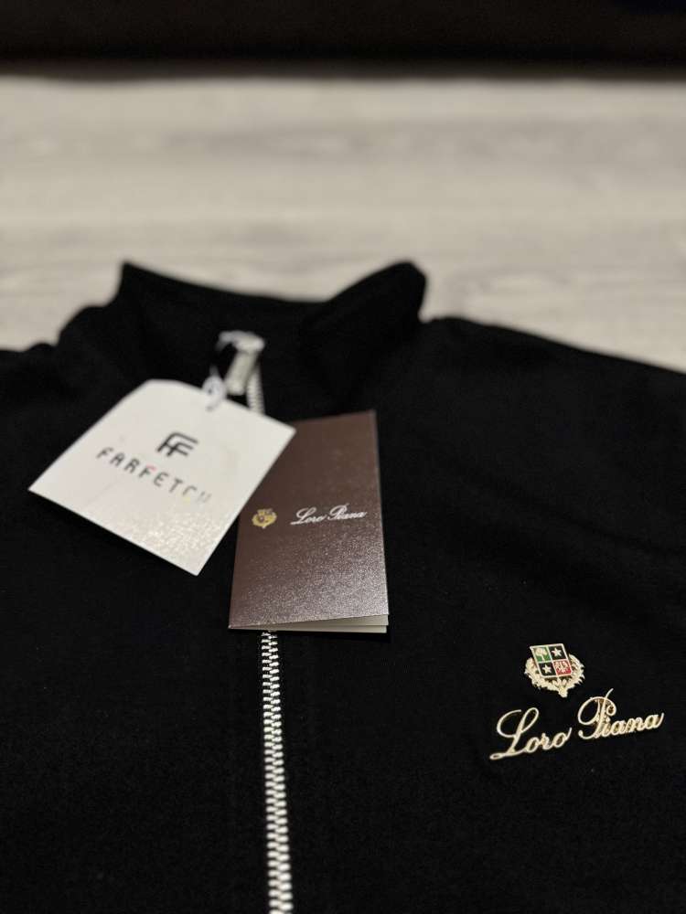 Loro Piana Zip Jacket Black – Size M – NEW with Tags