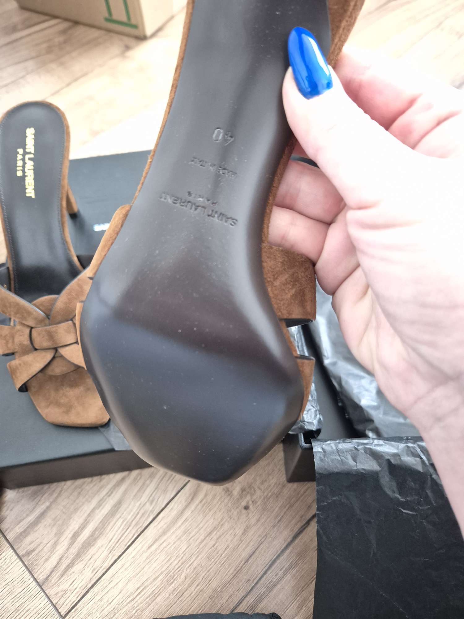 Nové kožené sandále YSL veľkosť 40