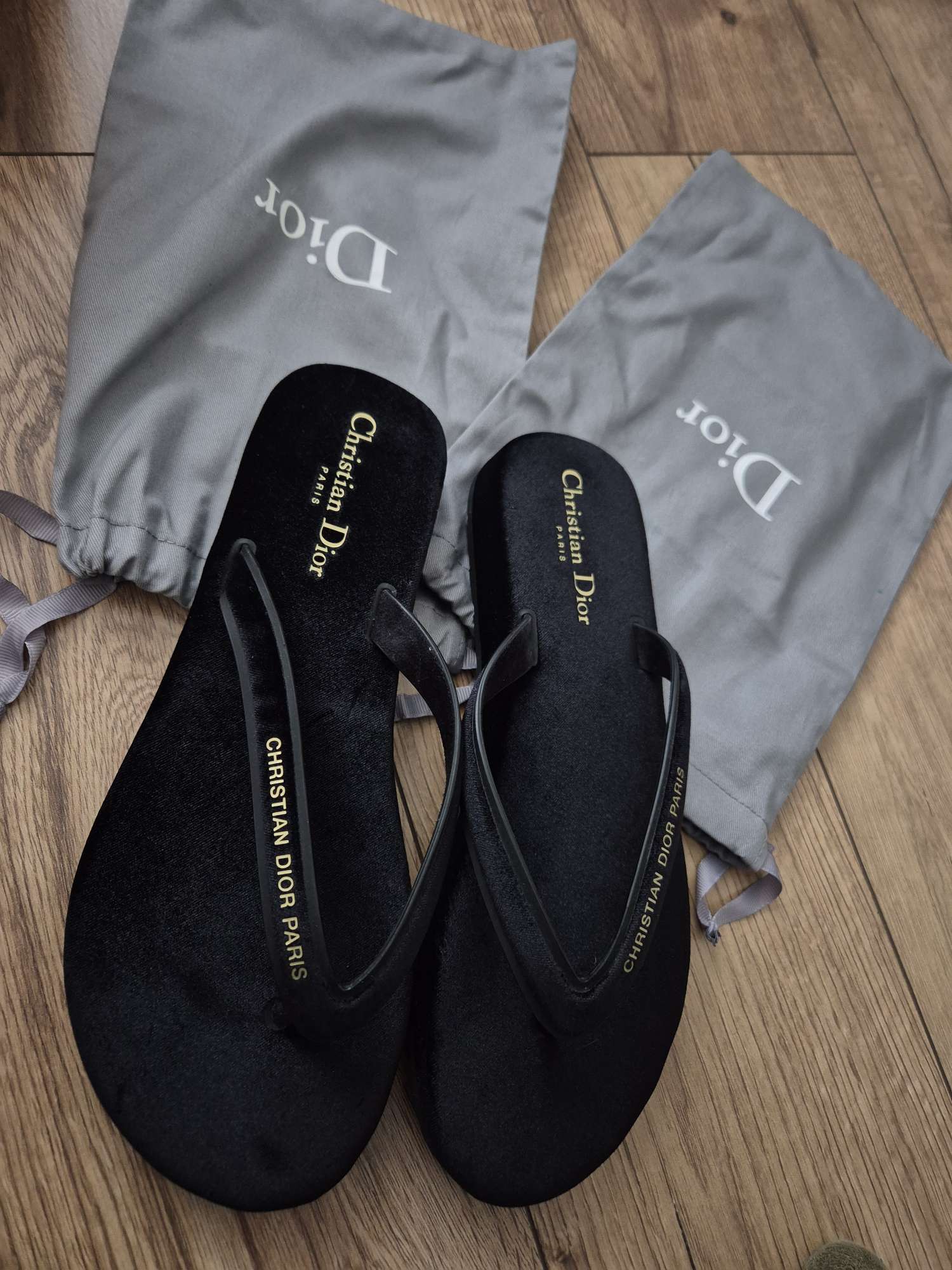 Nové Dior žabky zamatové 40