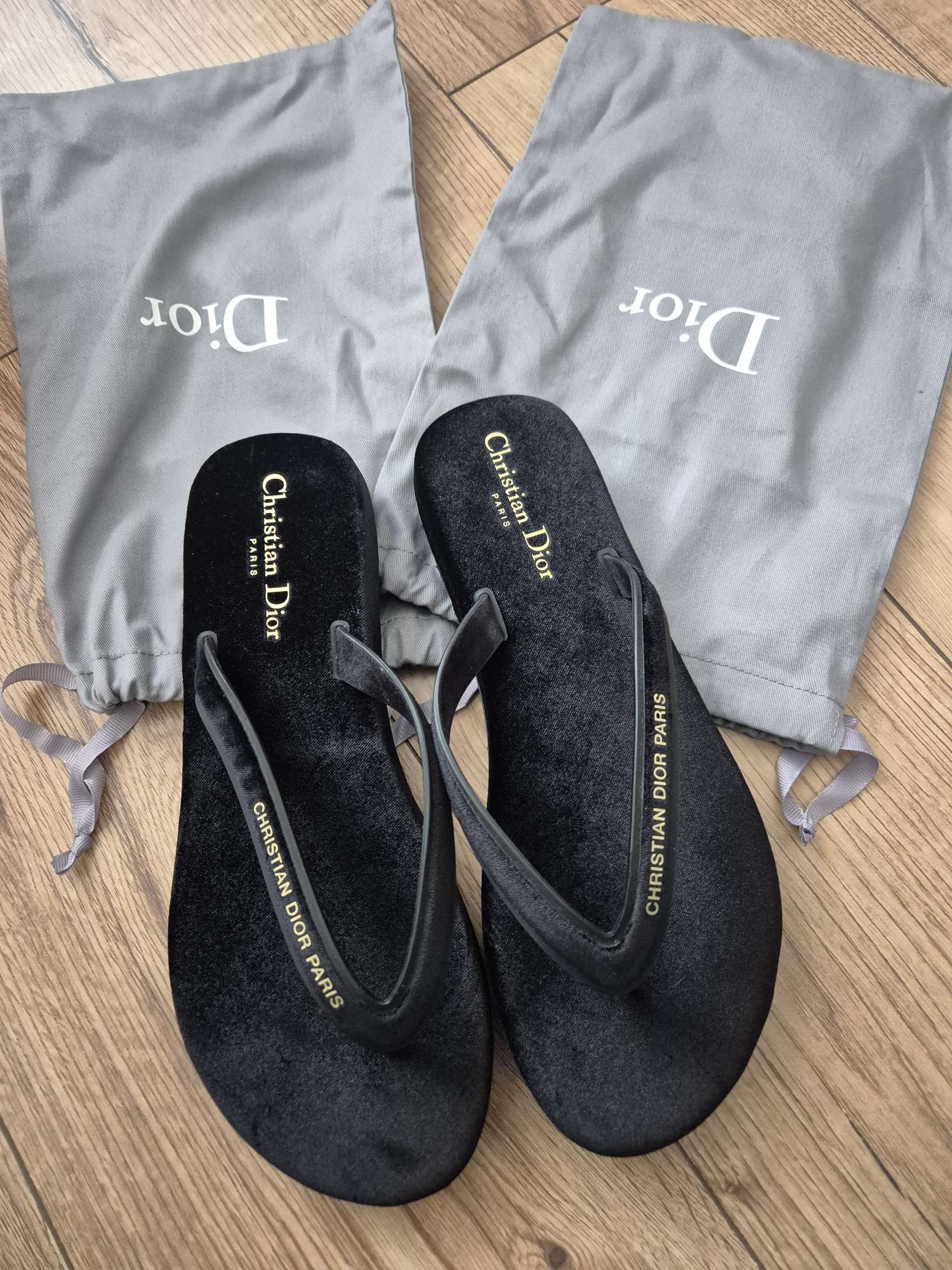 Nové Dior žabky zamatové 40