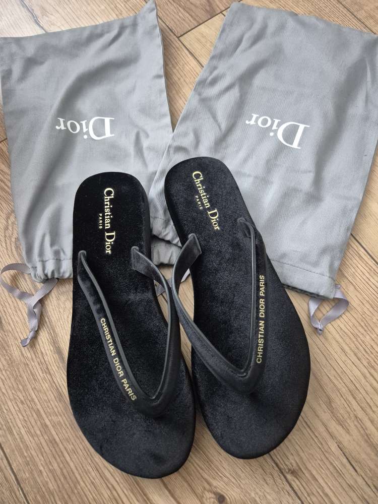 Nové Dior žabky zamatové 40