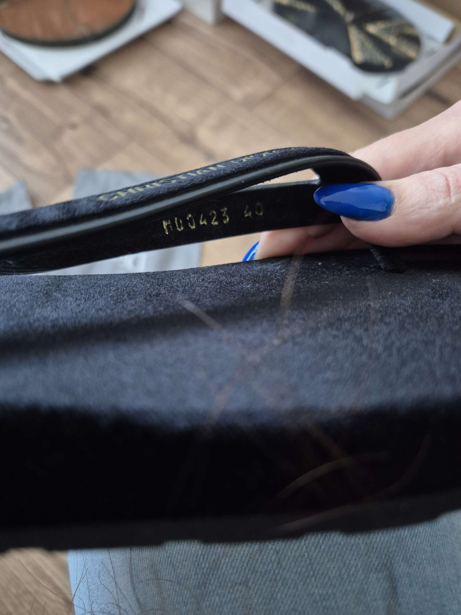 Nové Dior žabky zamatové 40