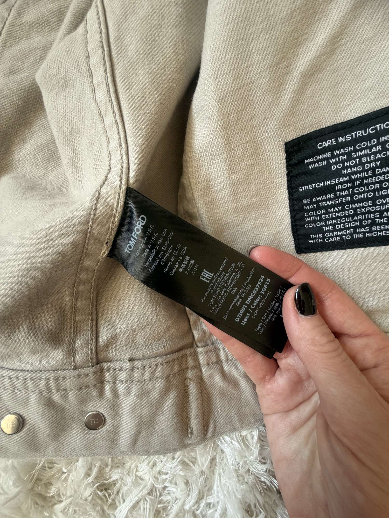 Tom Ford jeansova bunda