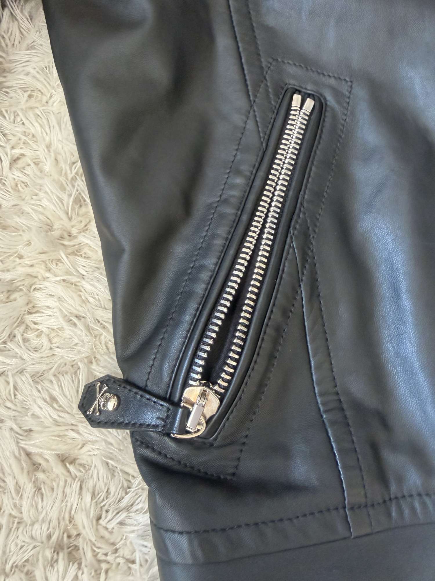 Philipp Plein pánska kožená bunda