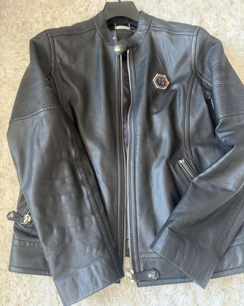 Philipp Plein pánska kožená bunda