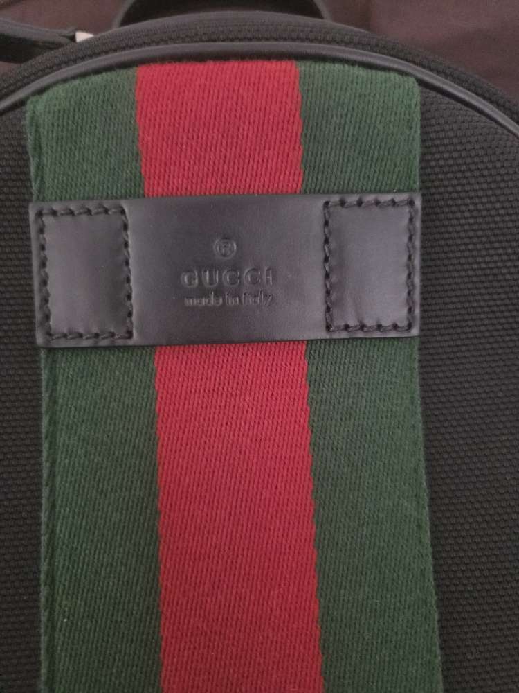 Gucci Techno Canvas Backpack Large Black