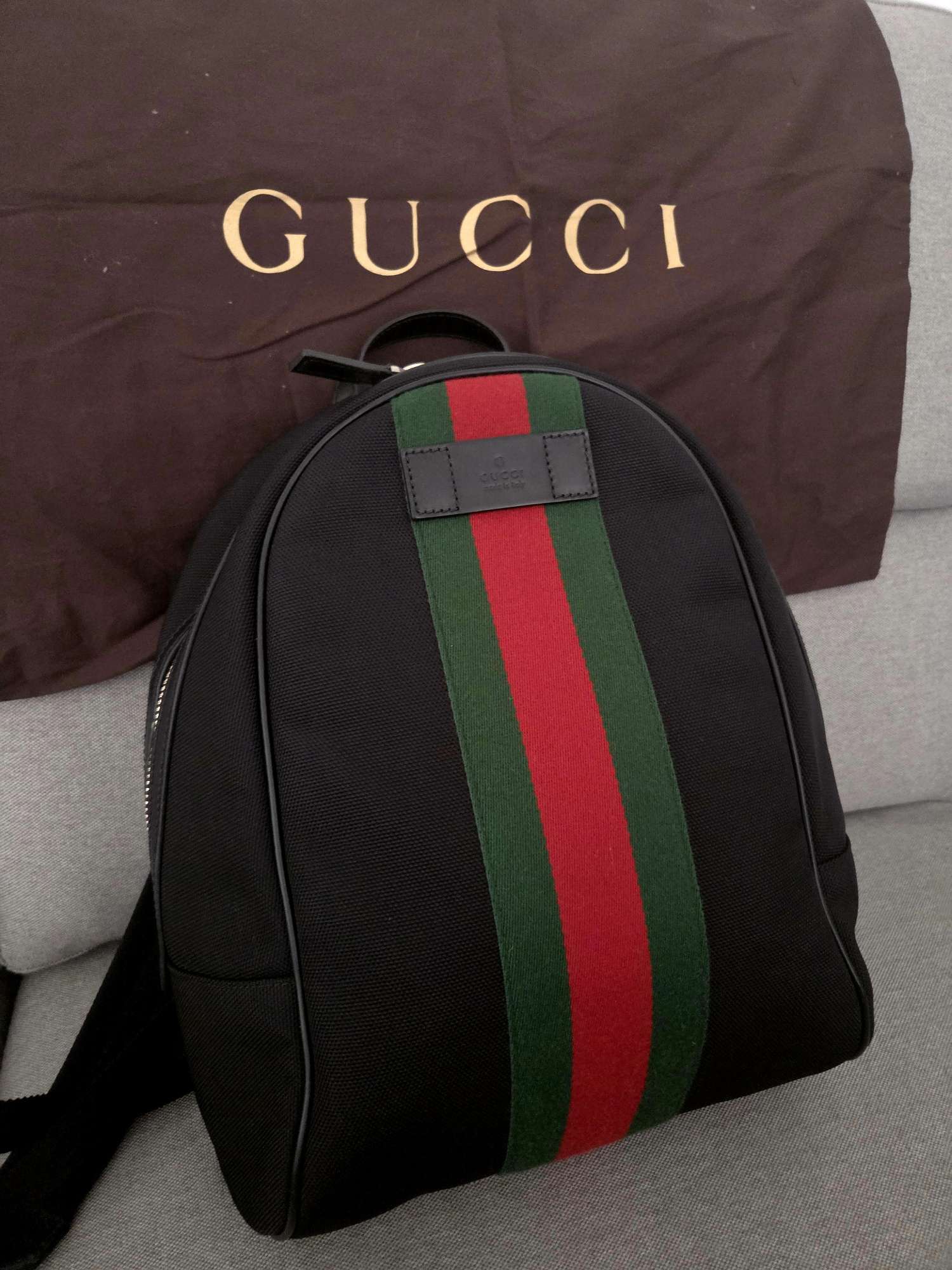 Gucci Techno Canvas Backpack Large Black