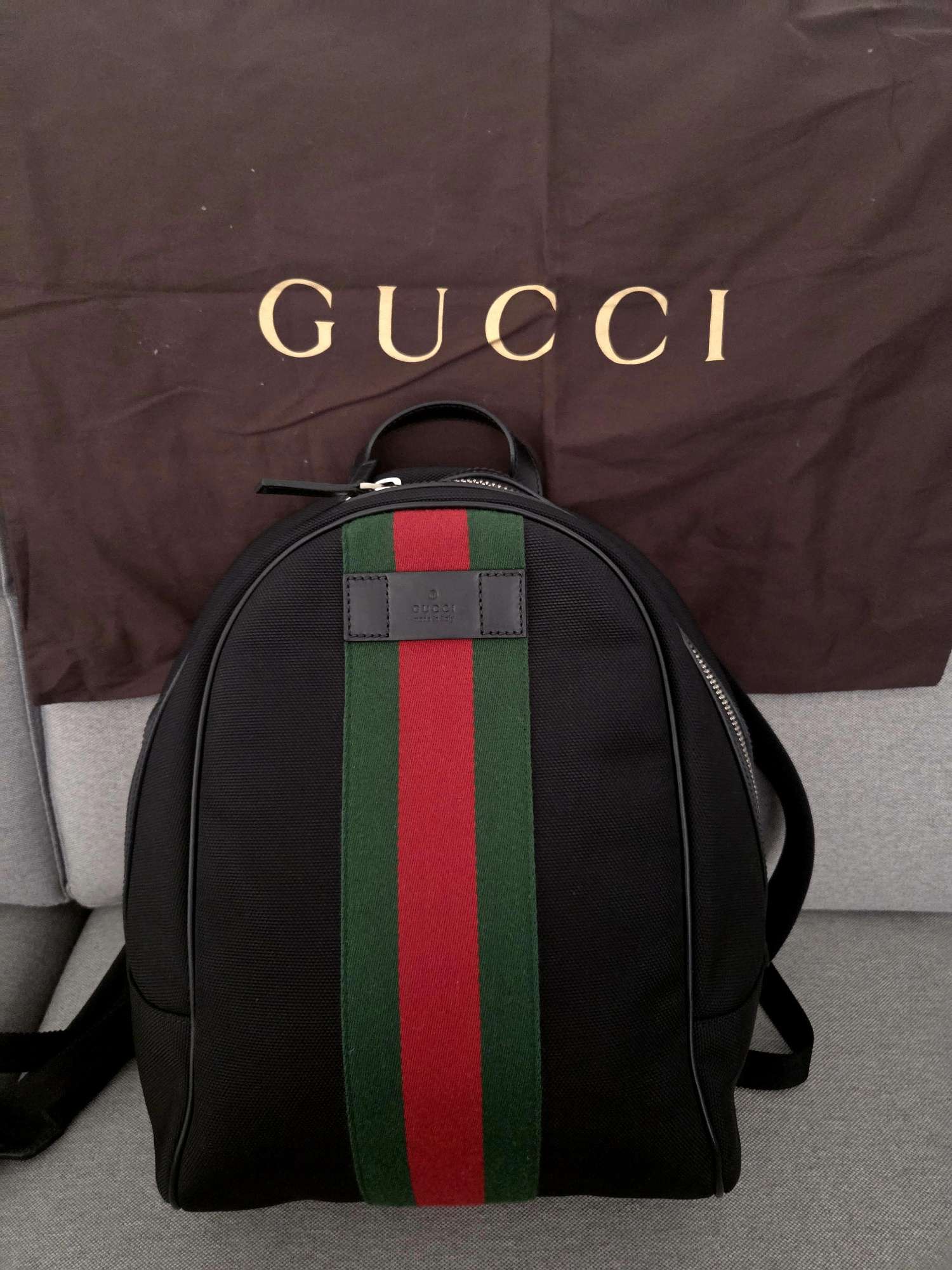 Gucci Techno Canvas Backpack Large Black