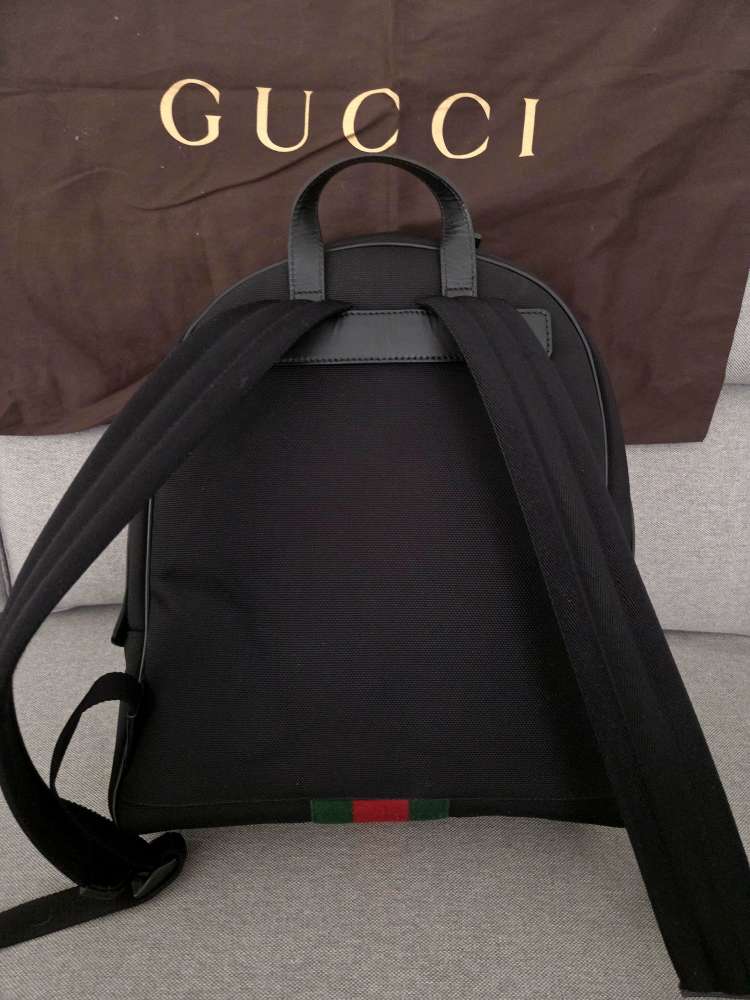 Gucci Techno Canvas Backpack Large Black