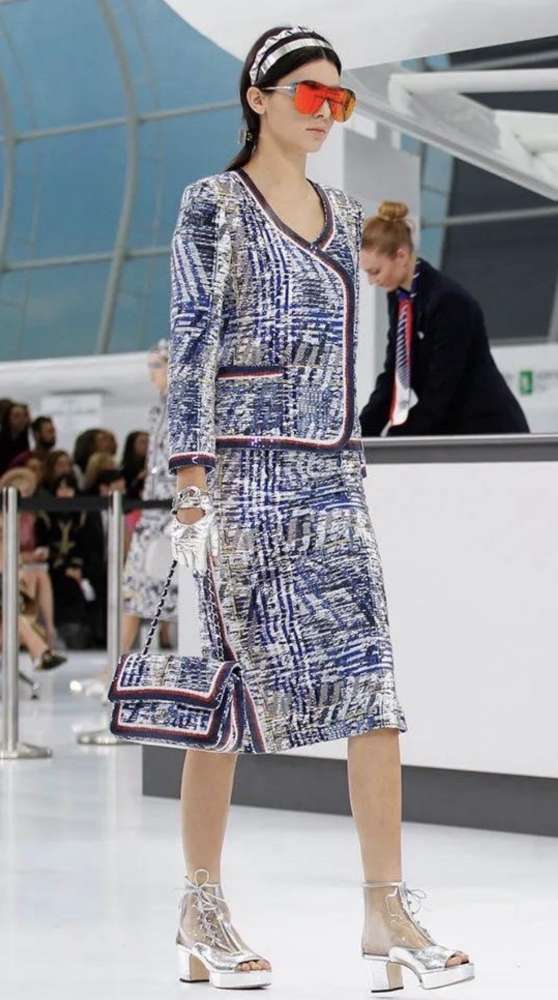 Chanel Airlines tweed flap  kabelka