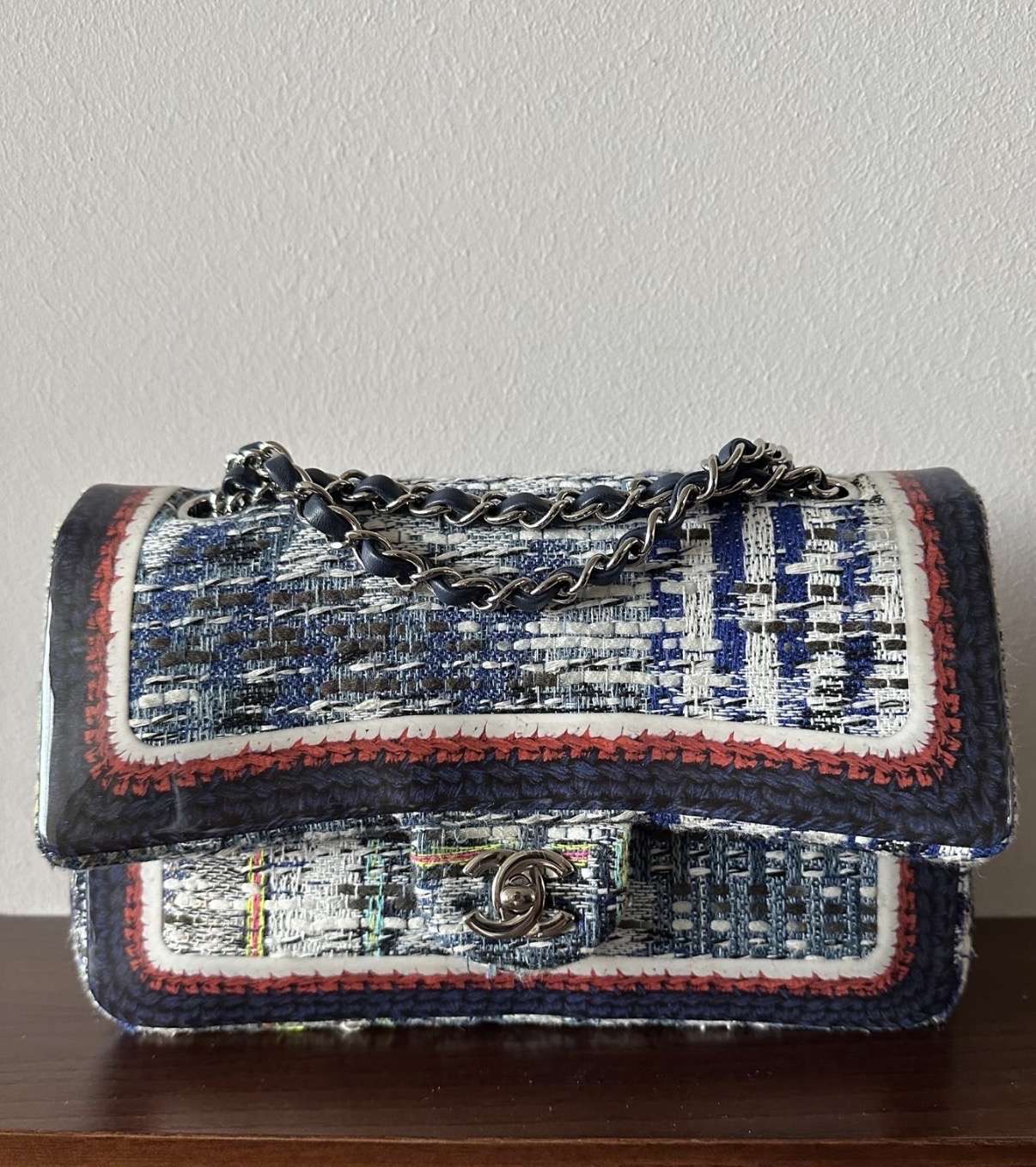 Chanel Airlines tweed flap  kabelka