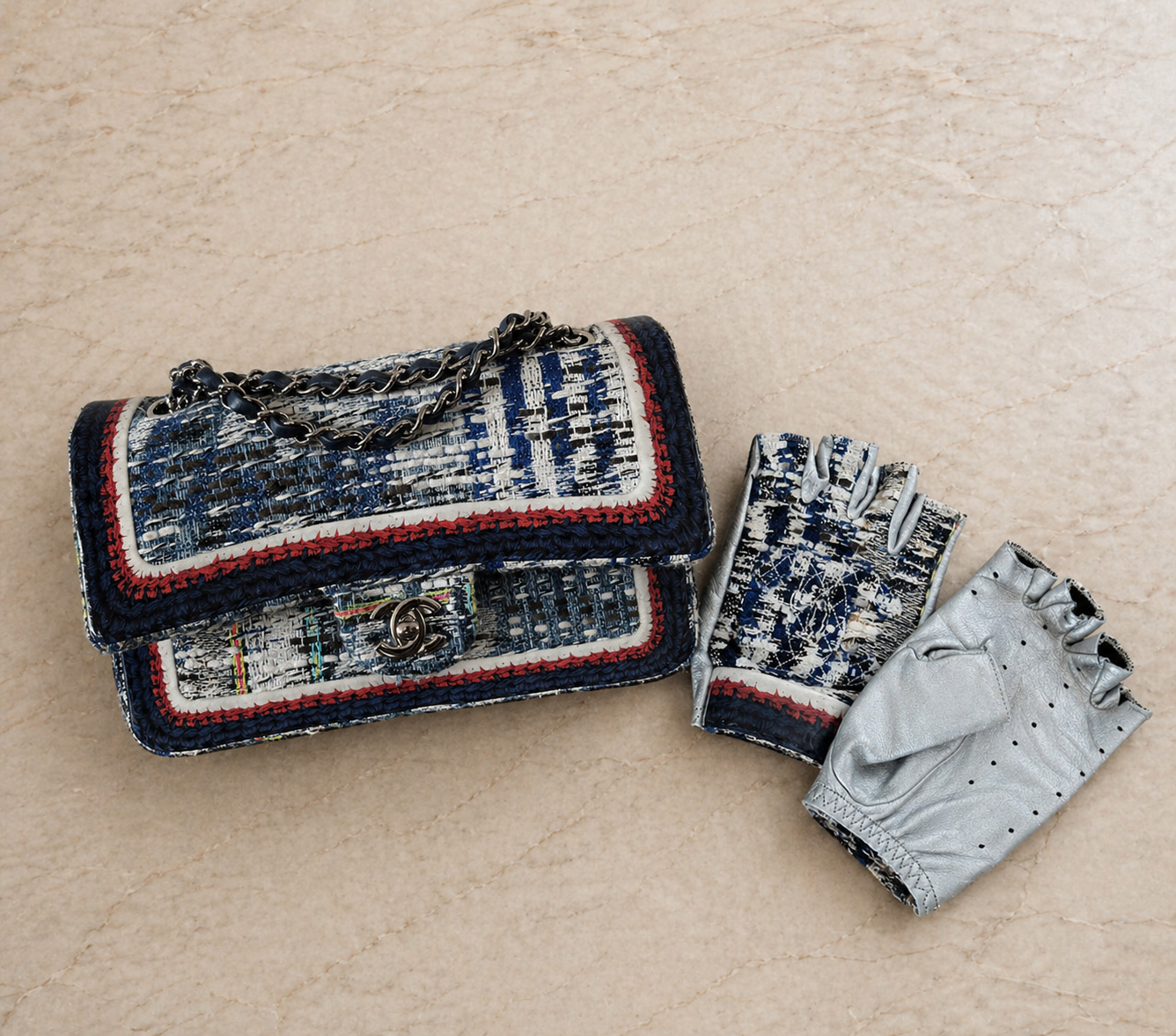 Chanel Airlines tweed flap  kabelka