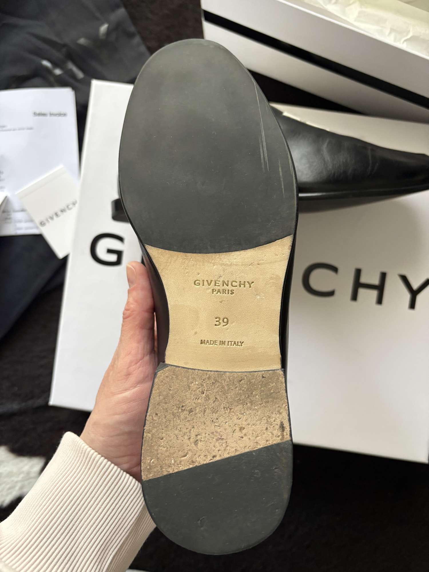 Givenchy label loafers, slides, nová kolekcia