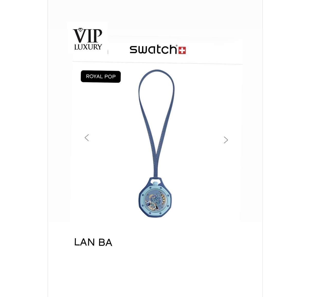 AP x Swatch Royal Pop