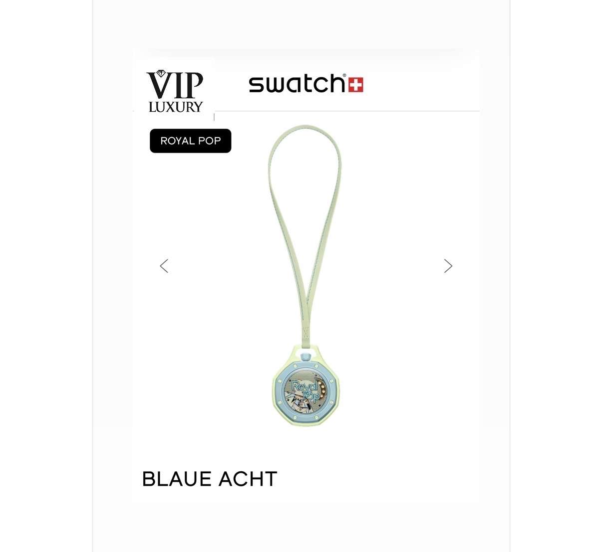 AP x Swatch Pop Royal