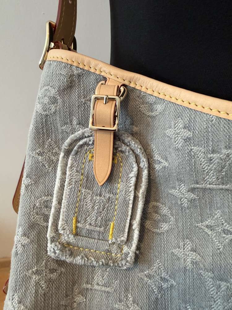 Louis Vuitton Denim CarryAll MM Washed Gray