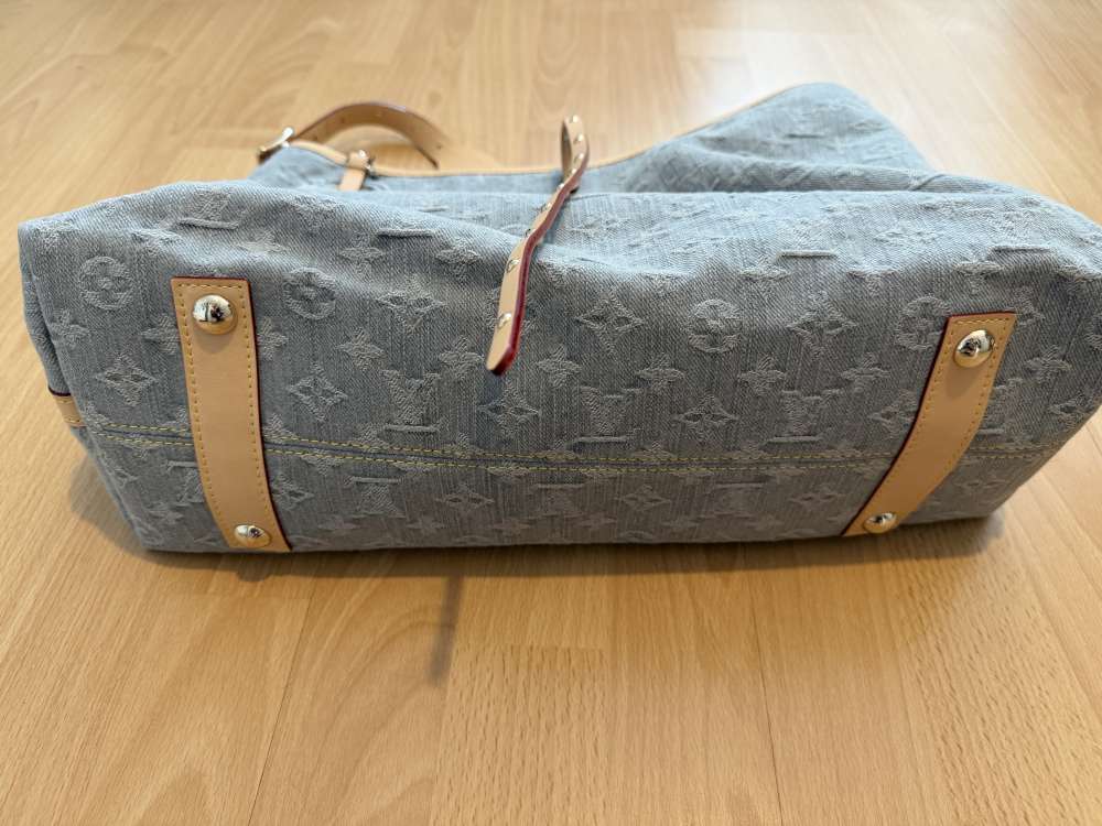 Louis Vuitton Denim CarryAll MM Washed Gray