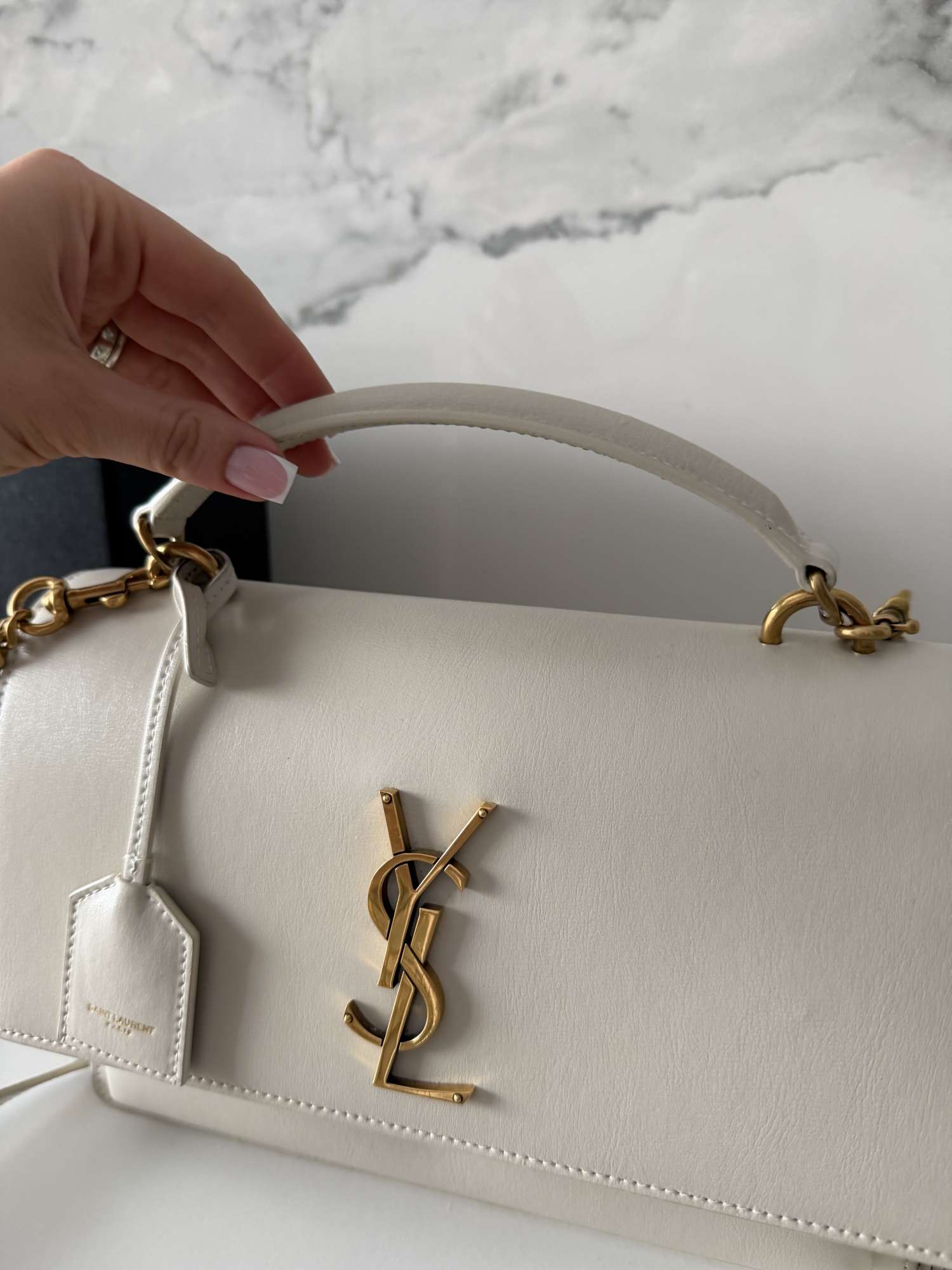 YSL sunset flap bag