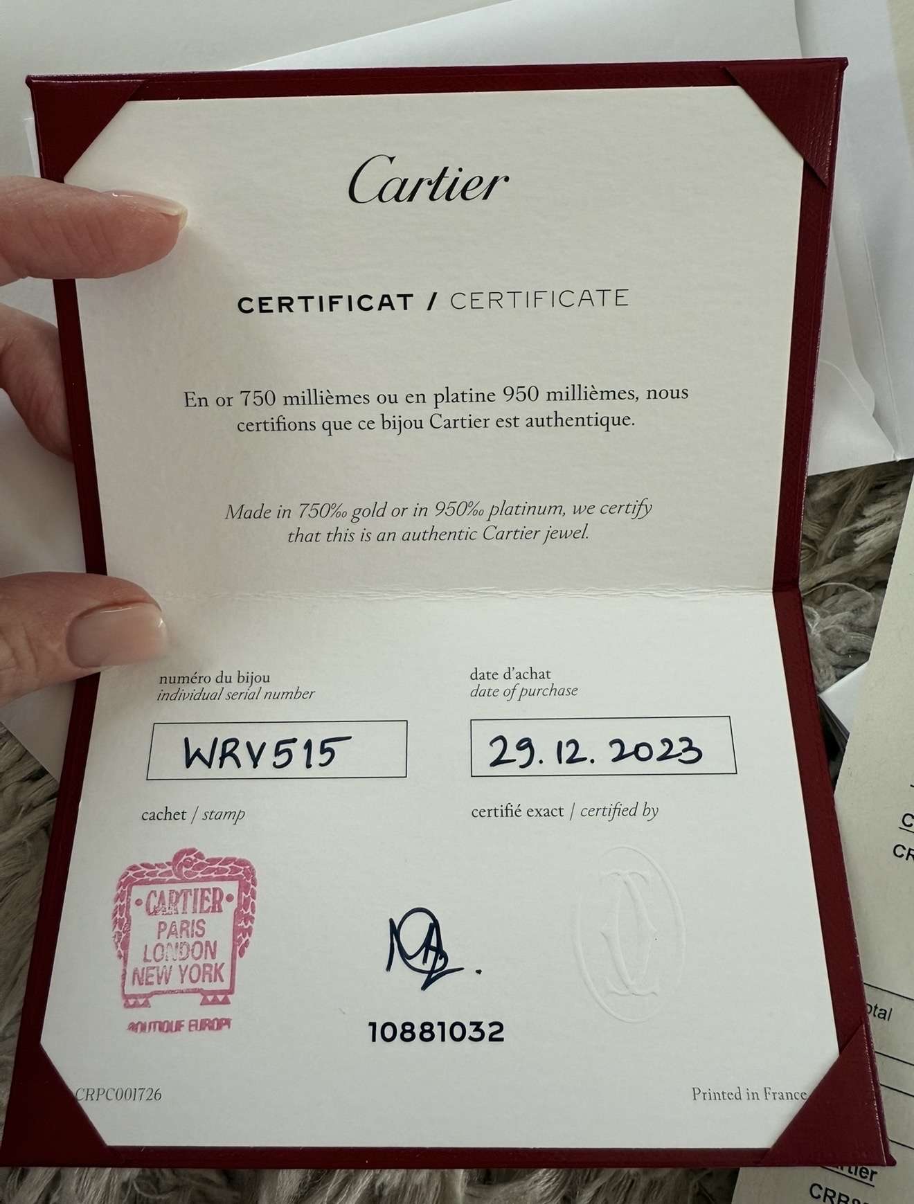 Cartier Love náušnice