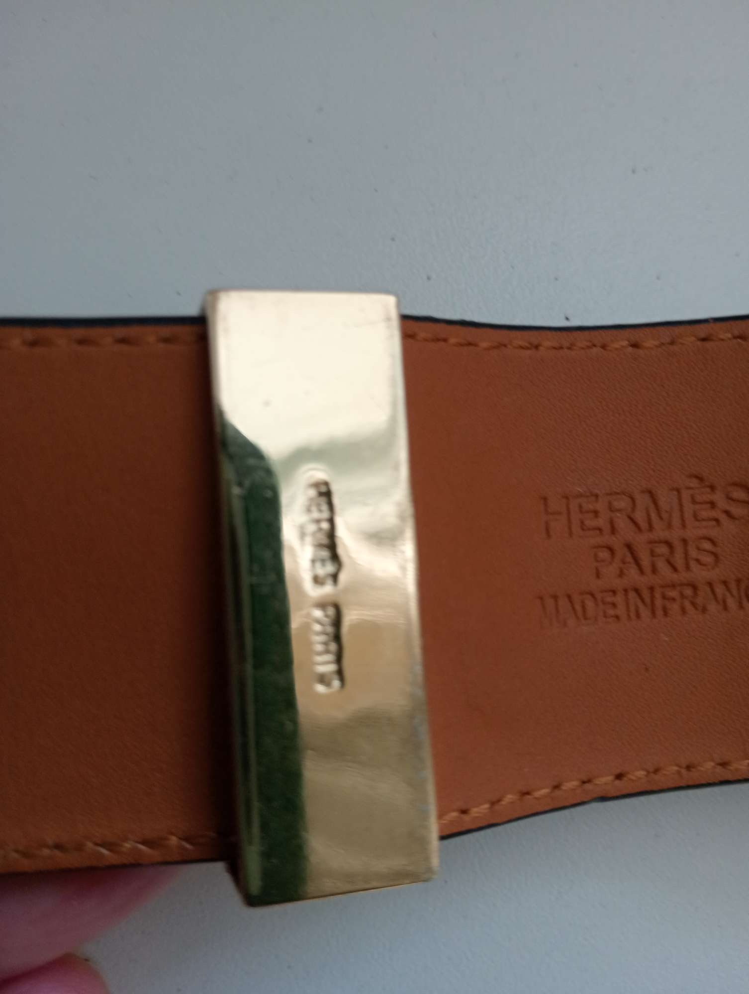 Kožený náramok hermes