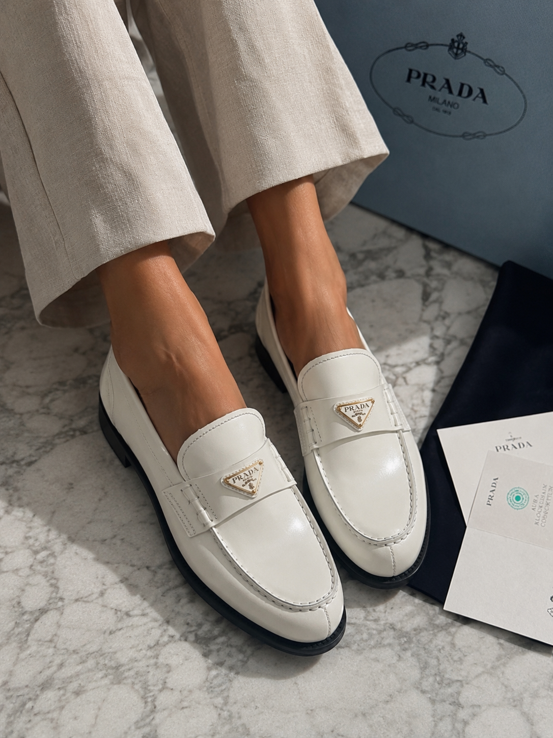 Prada dámske mokasíny