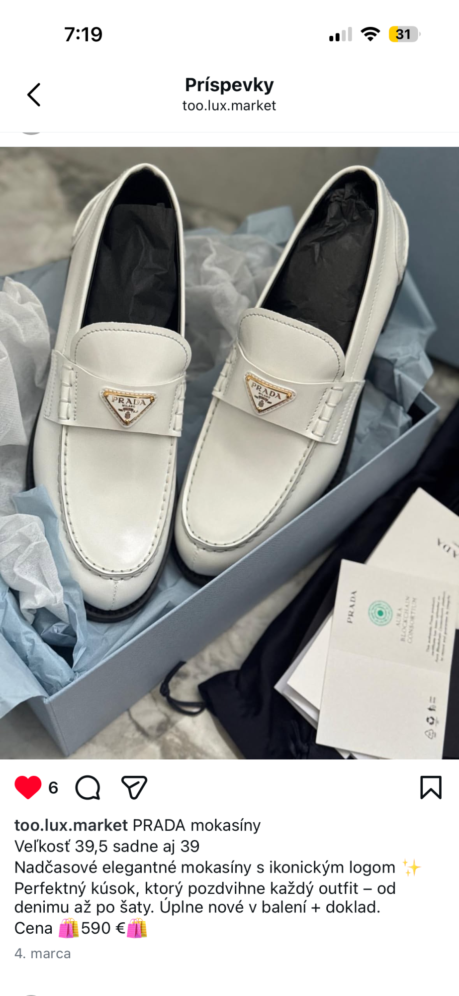 Prada dámske mokasíny