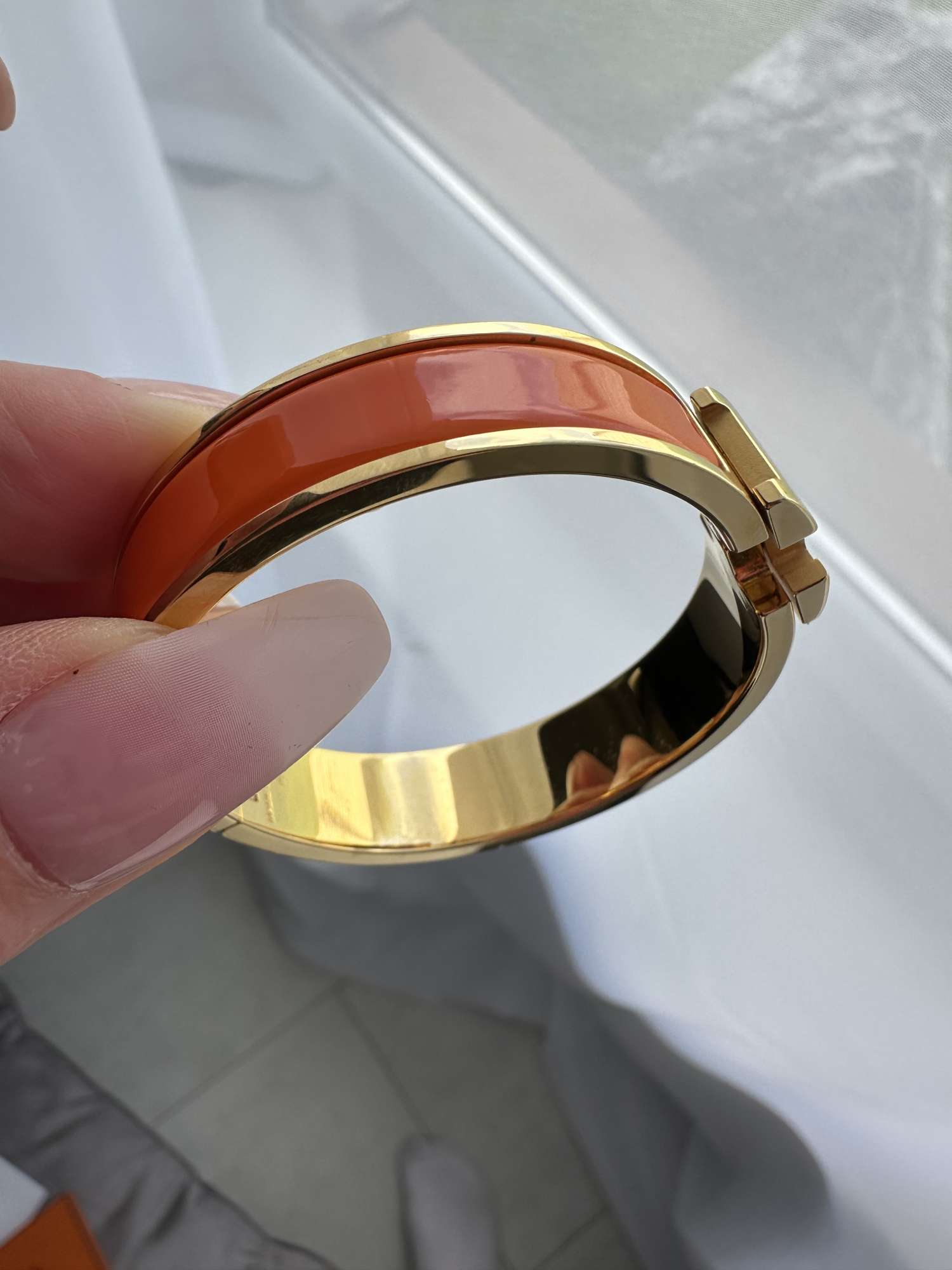 Hermes Clic H gold naramok