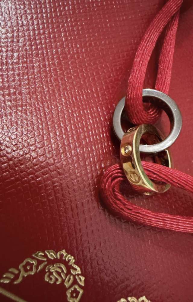 Cartier love keramika gold naramok