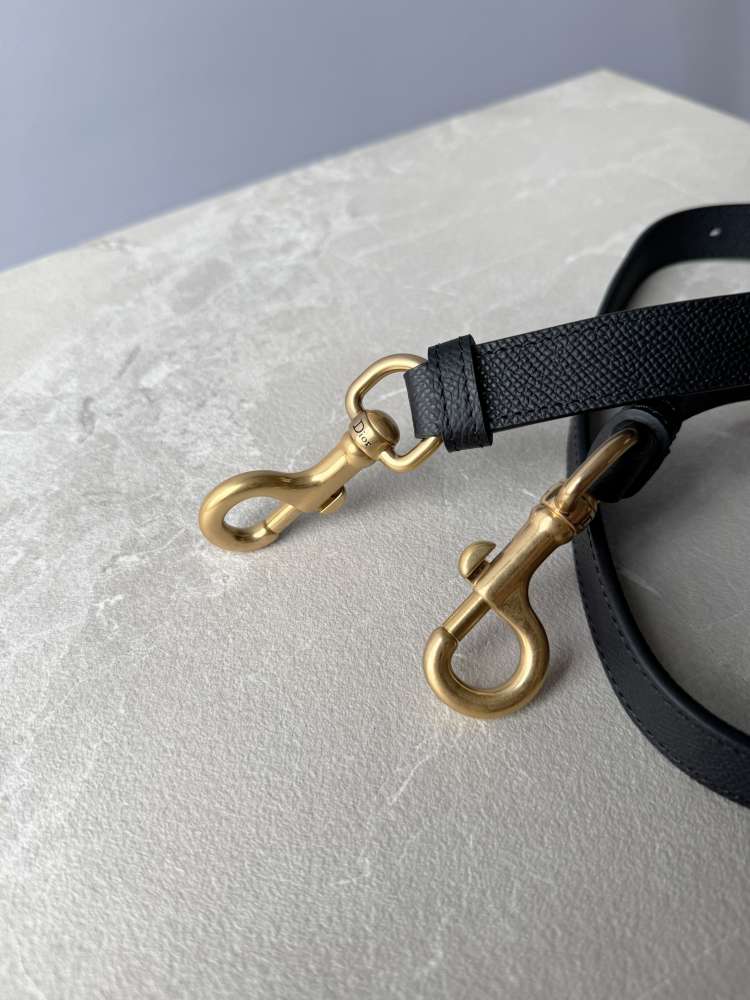 DIOR Saddle Bag s remienkom čierna kabelka so všetkým