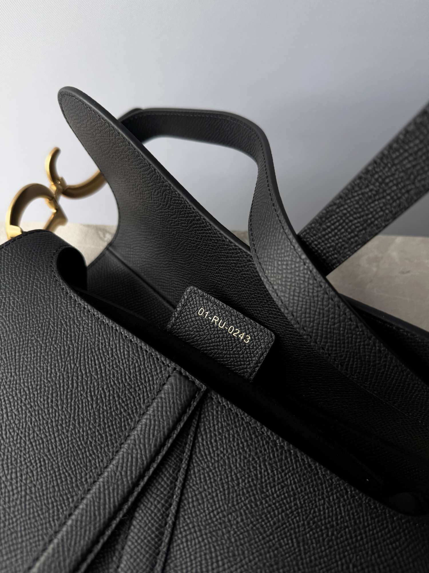 DIOR Saddle Bag s remienkom čierna kabelka so všetkým