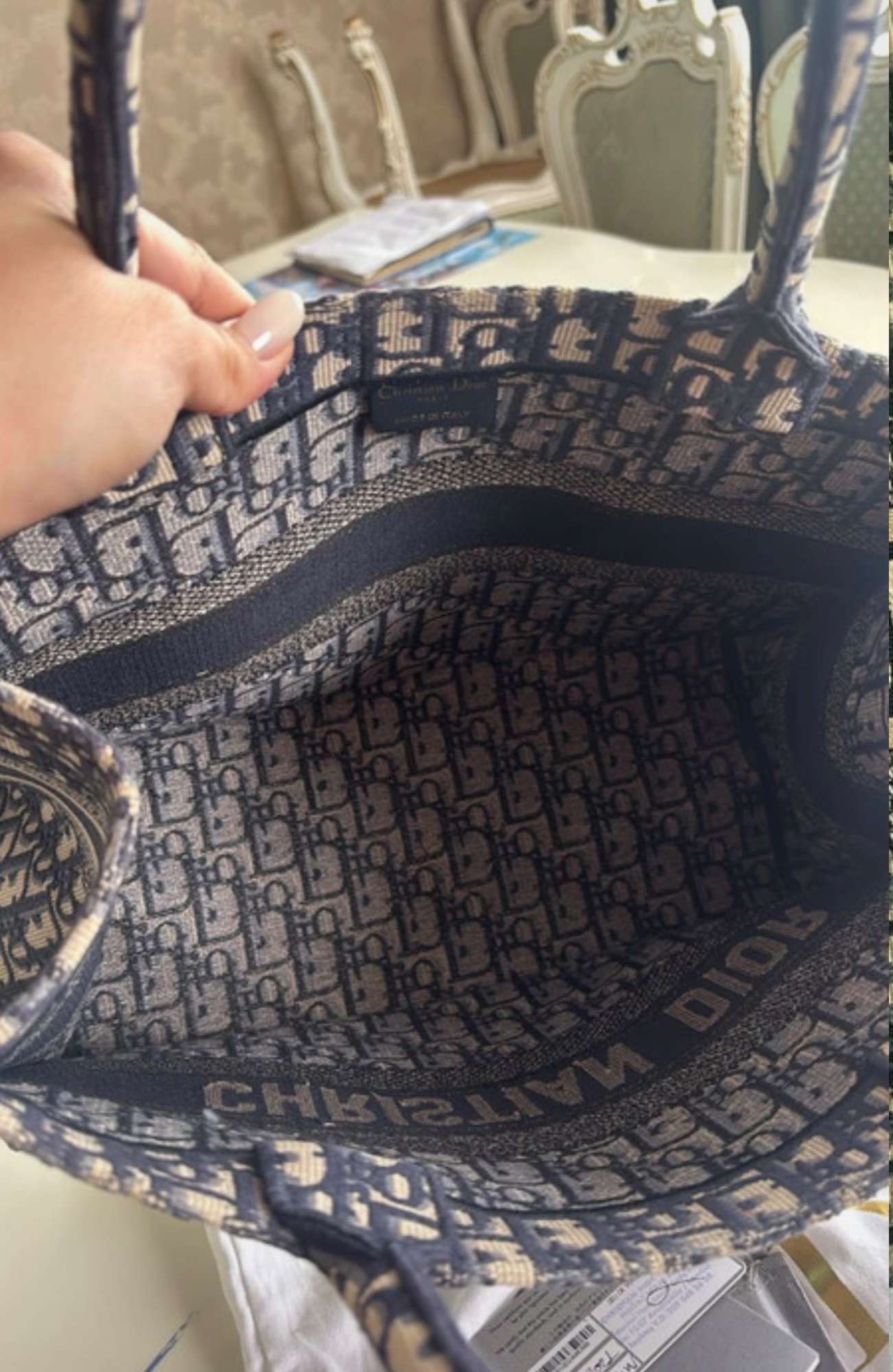 Dior tote bag