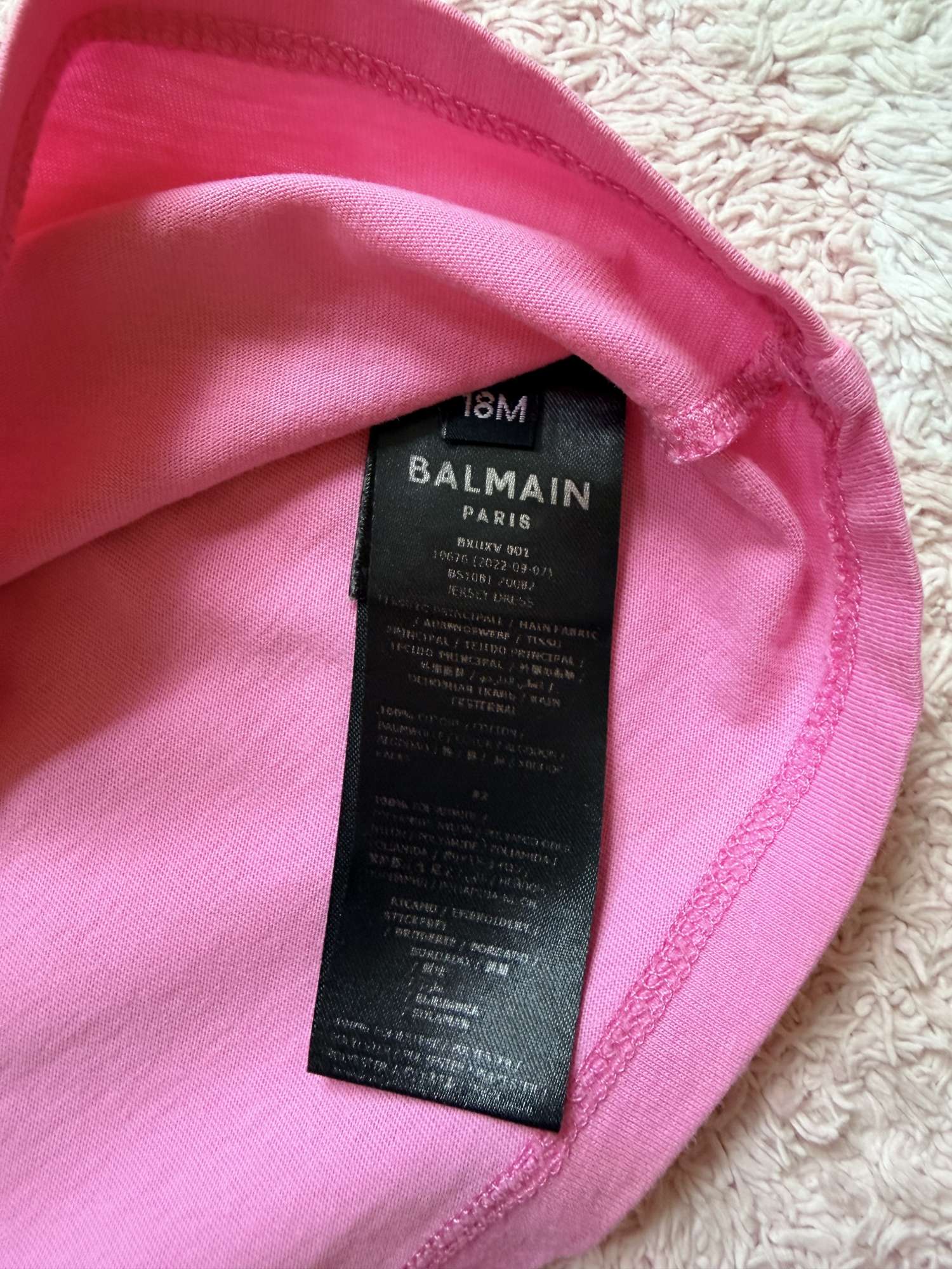 Balmain šaty pre dievčatko