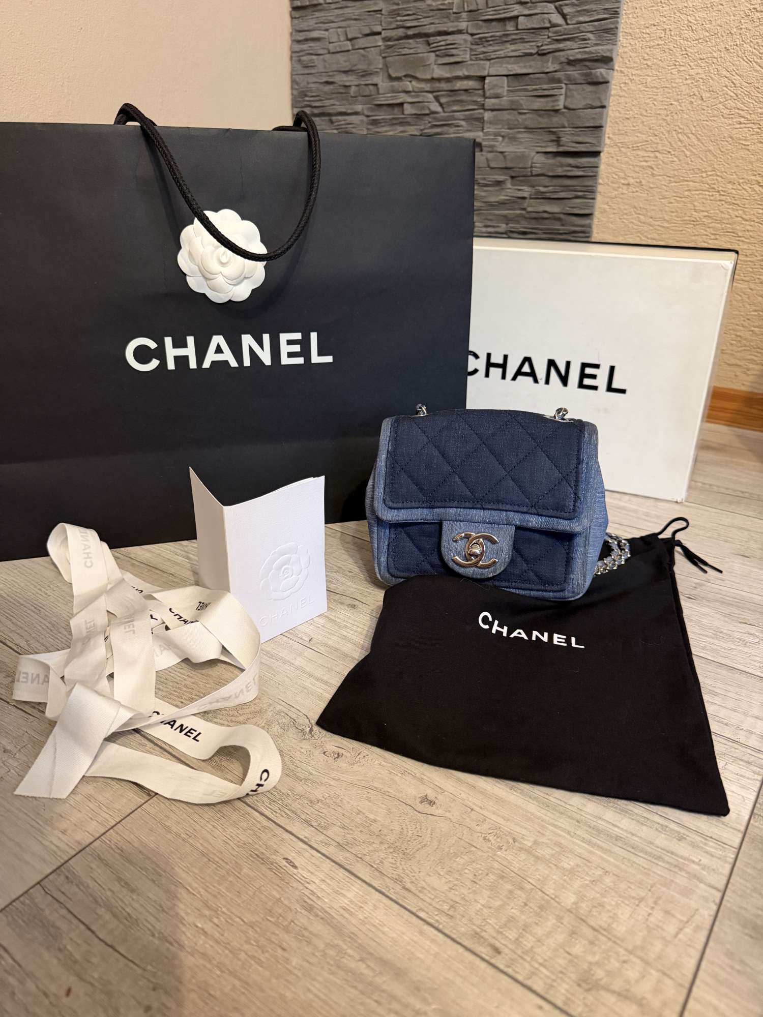 Chanel denim flap